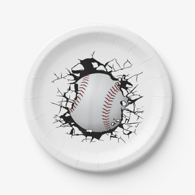 Prato De Papel Roupa de beisebol - Baseball (Frente)