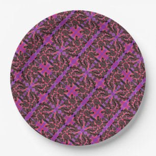 Prato De Papel Roxo