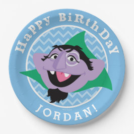 Prato De Papel Rua Sésamo | Conde von Count Birthday