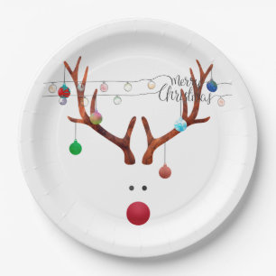Prato De Papel Rudolph Contemporâneo com Cadeia de Caracteres Cl