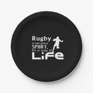 Prato De Papel rugby não é apenas um esporte, é um modo de vid