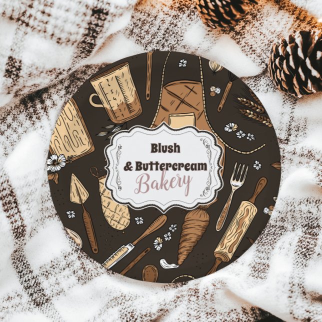 Prato De Papel Rustic Baking Business (Criador carregado)