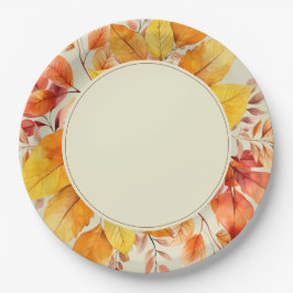 Prato De Papel Rustic Fall Deixa Casamento Elegante