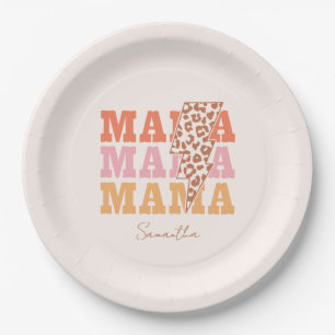 Prato De Papel Rustic "Mama" Repete
