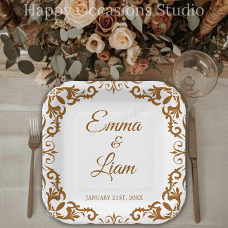 Prato De Papel Rustic Mexican Wedding Paper Plates – Papel Picado