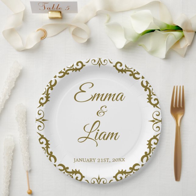 Prato De Papel Rustic Mexican Wedding Paper Plates – Papel Picado (Casamento)