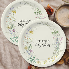 Prato De Papel Rustic Sage Green Wildflower