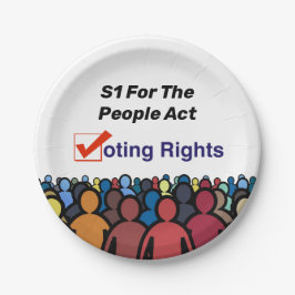 Prato De Papel S1 Direitos De Voto Para A Lei Pessoas