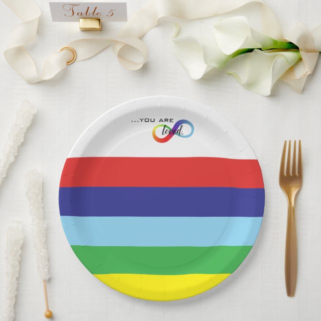 Prato De Papel Saco Infinity Orgulho LGBTQ+ (Casamento)