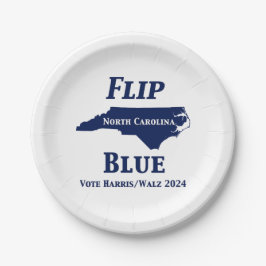 Prato De Papel Sacudir da Carolina do Norte Blue em 2024