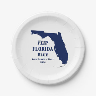Prato De Papel Sacudir Florida Blue em 2024