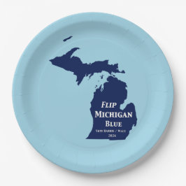 Prato De Papel Sacudir Michigan Blue em 2024
