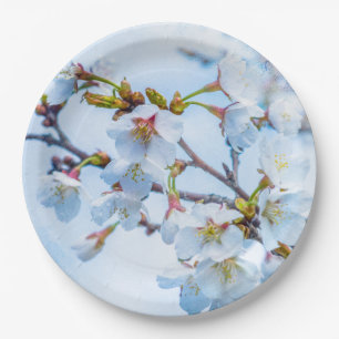 Prato De Papel Sakura - Flor de Cereja Japonês