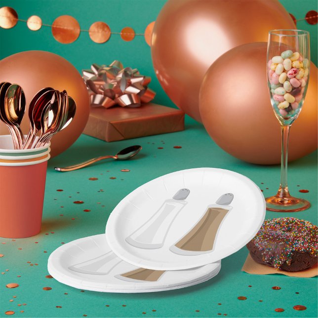 Prato De Papel Sal E Agitantes De Pimenta (Criador carregado)