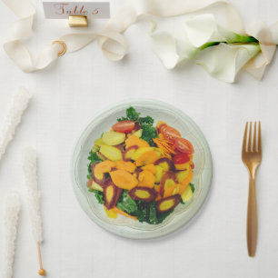 Prato De Papel Salada Colorida Kale 4Gigi