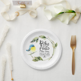 Prato De Papel Salm 98:1 Cante ao Senhor uma Bíblia de Música Nov