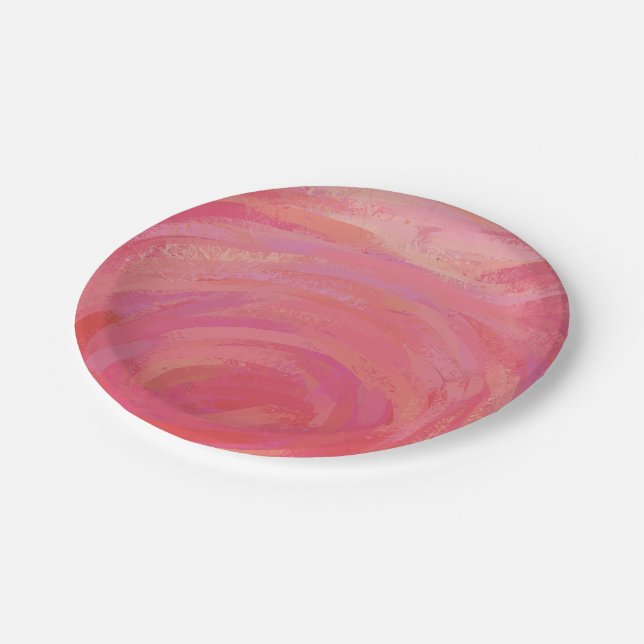 Prato De Papel Salmon Swirl (Inclinado)
