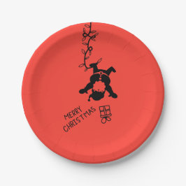 Prato De Papel Santa Distribution Gifts