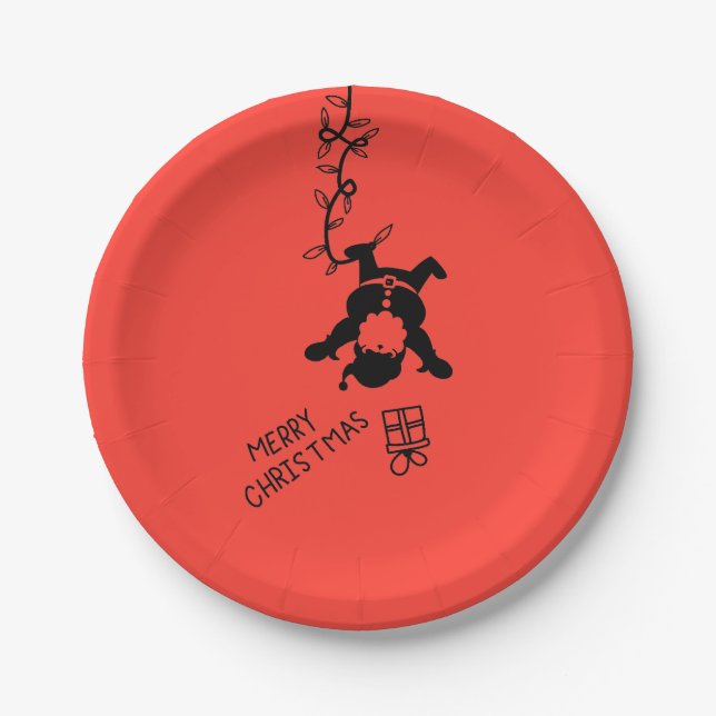 Prato De Papel Santa Distribution Gifts (Frente)