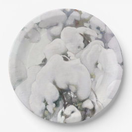 Prato De Papel Saplings (por Pekka Halonen) de pinheiro coberto p