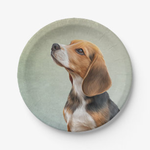 Prato De Papel Sapo de Cão Desenho 7
