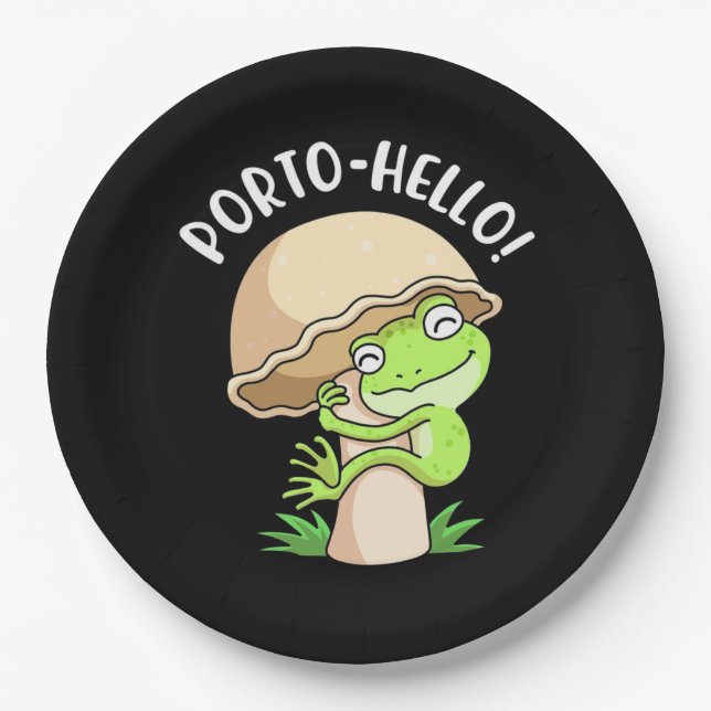 Prato De Papel Sapo E Cogumelo (Frente)