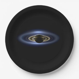 Prato De Papel Saturno Eclipsou o Sol do Orbiter Cassini