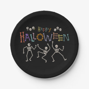 Prato De Papel Saudações de Halloween