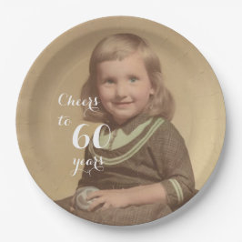Prato De Papel Saúde para 60 anos! Foto