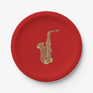 Prato De Papel Saxofone