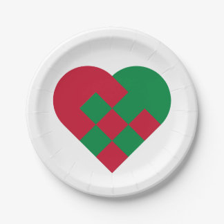 Prato De Papel Scandinavian Yule Hear - Christmas Holiday -