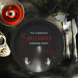 Prato De Papel Scarody Halloween Festa de Figurino Negro