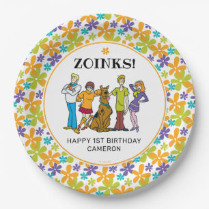 Prato De Papel Scooby-Doo e Gang Groovy Birthday