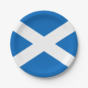 Prato De Papel Scotland flag Paper Plate