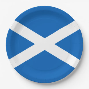 Prato De Papel Scottish Flag (Saltyre) (Scotland Flag)