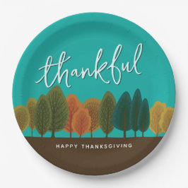 Prato De Papel Script Janto de Ação de Graças Personalizado