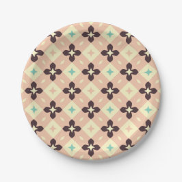 Prato De Papel Seamless geometric floral  pattern
