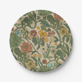 Prato De Papel Seamless vintage botanical pattern 