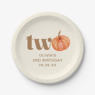 Prato De Papel Segundo aniversário de Abomináveis de Cair do Autu