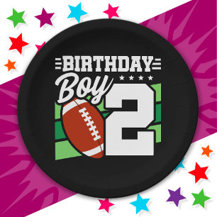 Prato De Papel segundo aniversário de Tema do Partido de Futebol