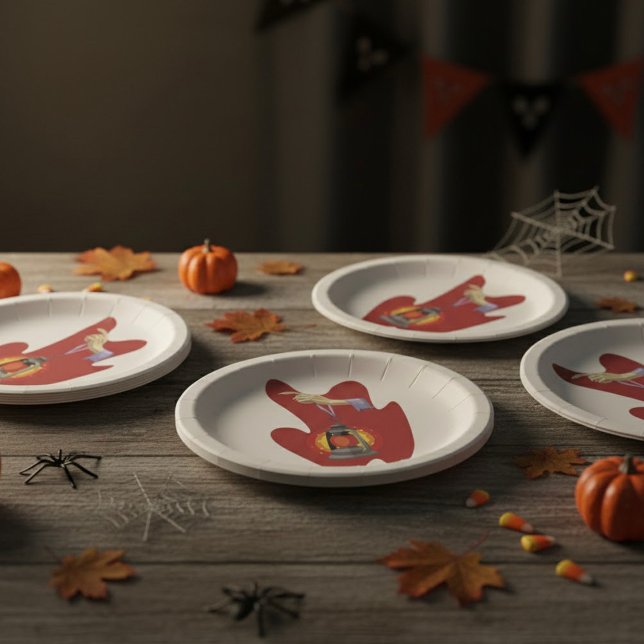 Prato De Papel Segurando Uma Lanterna (Criador carregado)