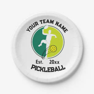 Prato De Papel Selecionador de Jogador do Time do White Picklebal