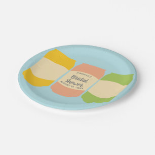 Prato De Papel Seltzer Soda Cans Personalizadas Partido de Chá de