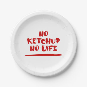 Prato De Papel Sem Ketchup Sem Vida