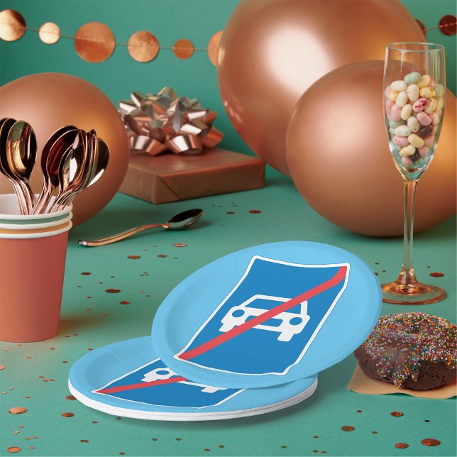 Prato De Papel Sem Sinal de Carros (Criador carregado)