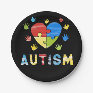 Prato De Papel Sensibilização para o autismo