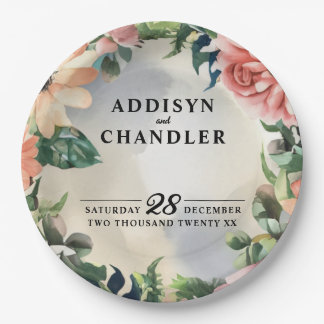 Prato De Papel Serene Garden Wreath: Pastel Floral Elegance