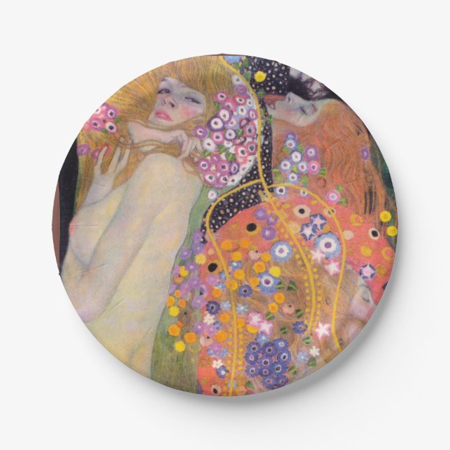 Prato De Papel Serpentes de Água, Gustav Klimt (Frente)