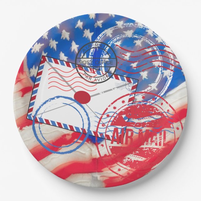 Prato De Papel Serviço Postal (Frente)