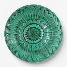 Servir o l'herbe do sur dos déjeuners em 9" placas